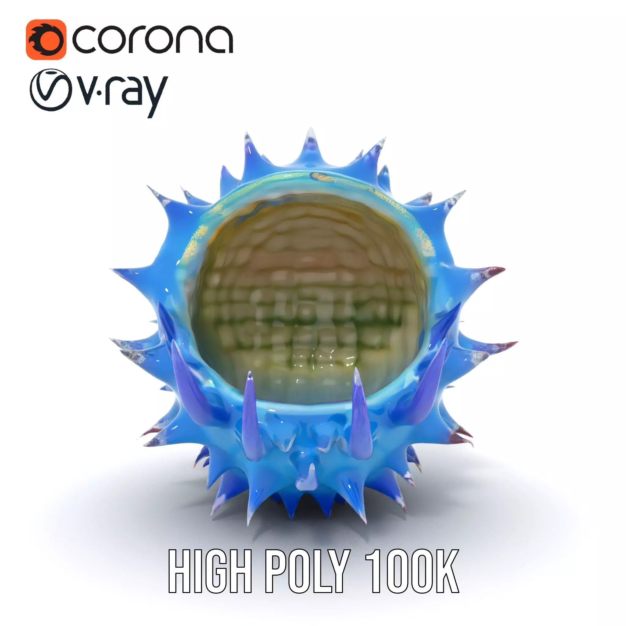 Spiked Blue Shell model pack Low-poly 3D model_29