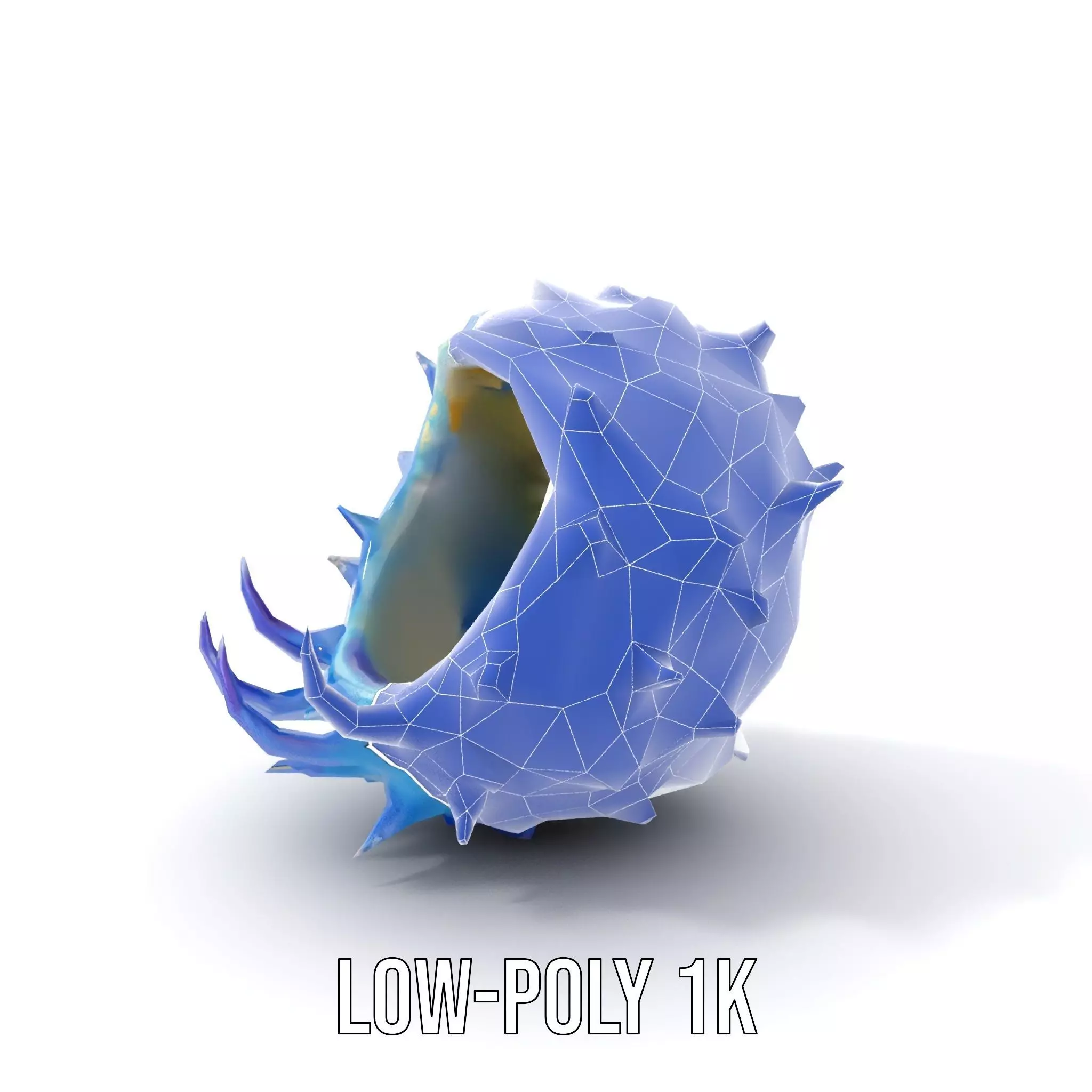Spiked Blue Shell model pack Low-poly 3D model_26