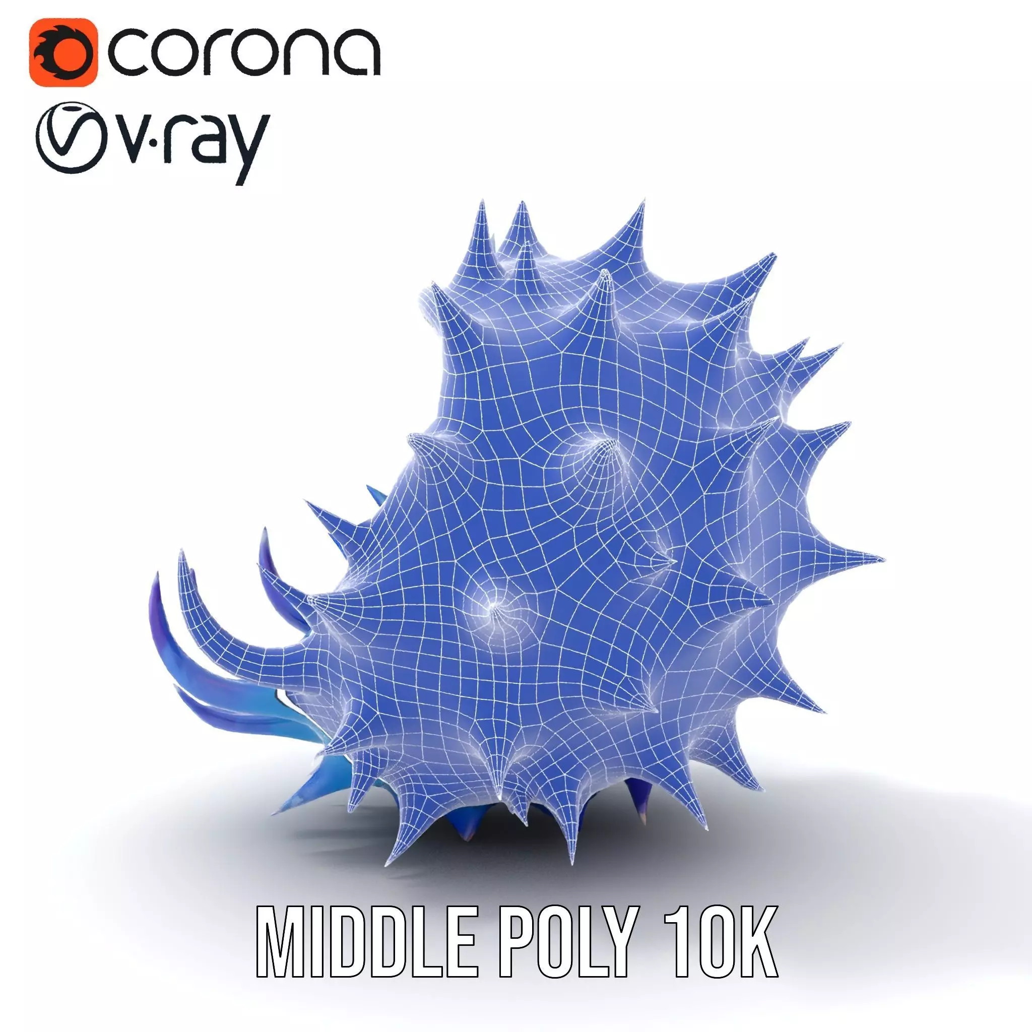 Spiked Blue Shell model pack Low-poly 3D model_22
