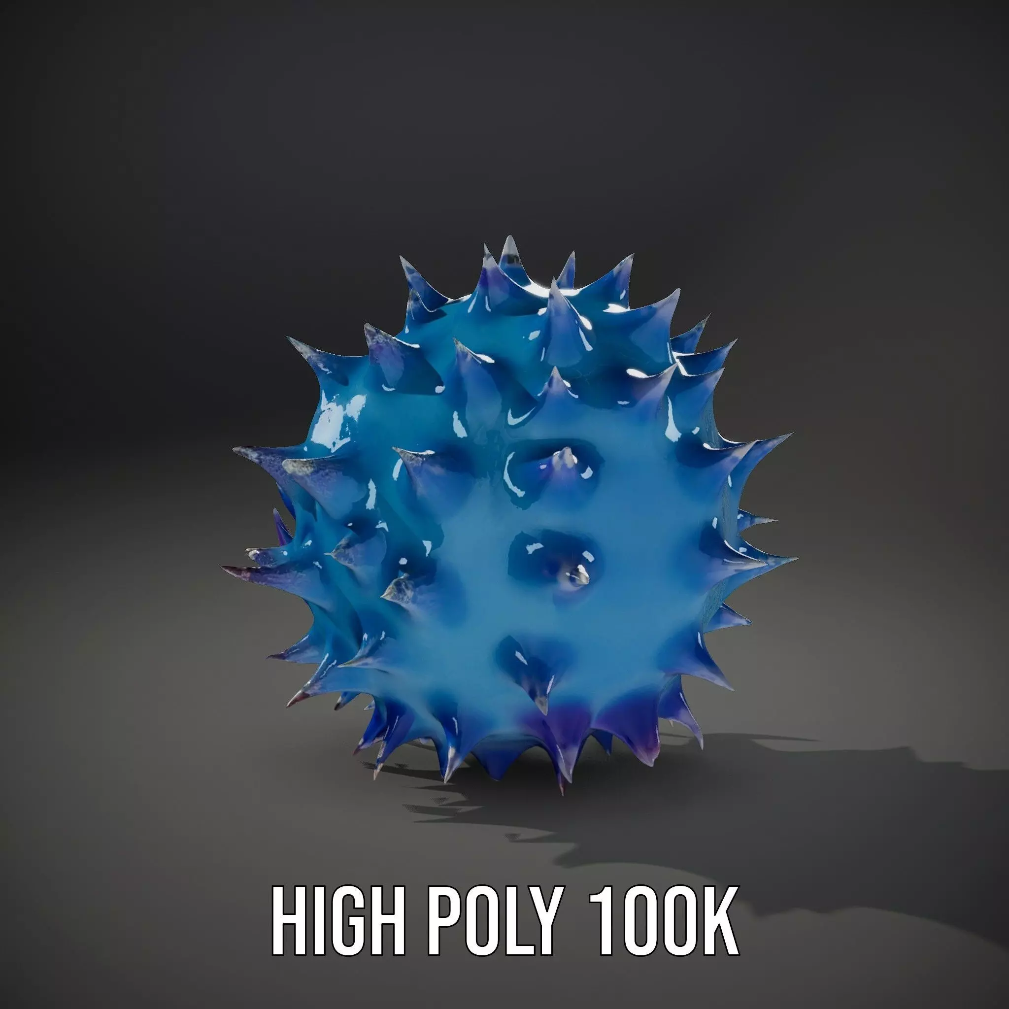Spiked Blue Shell model pack Low-poly 3D model_9