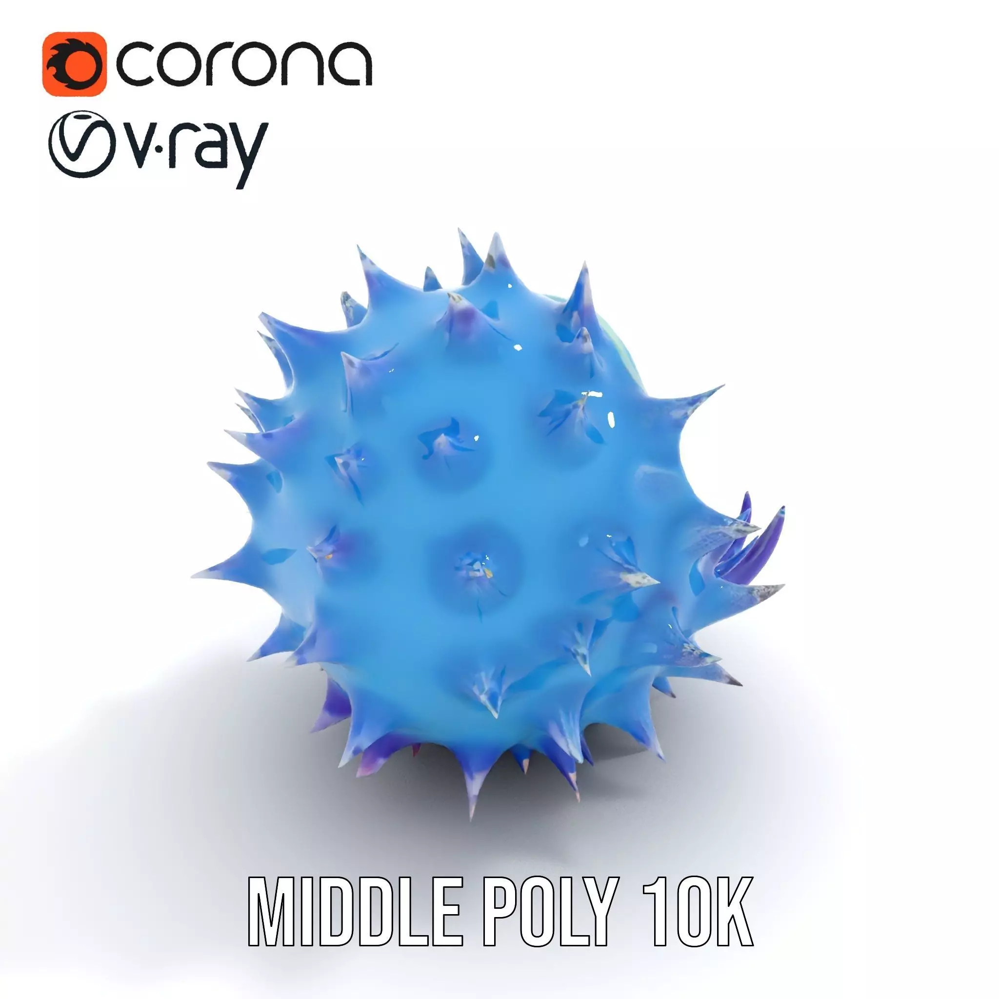Spiked Blue Shell model pack Low-poly 3D model_14