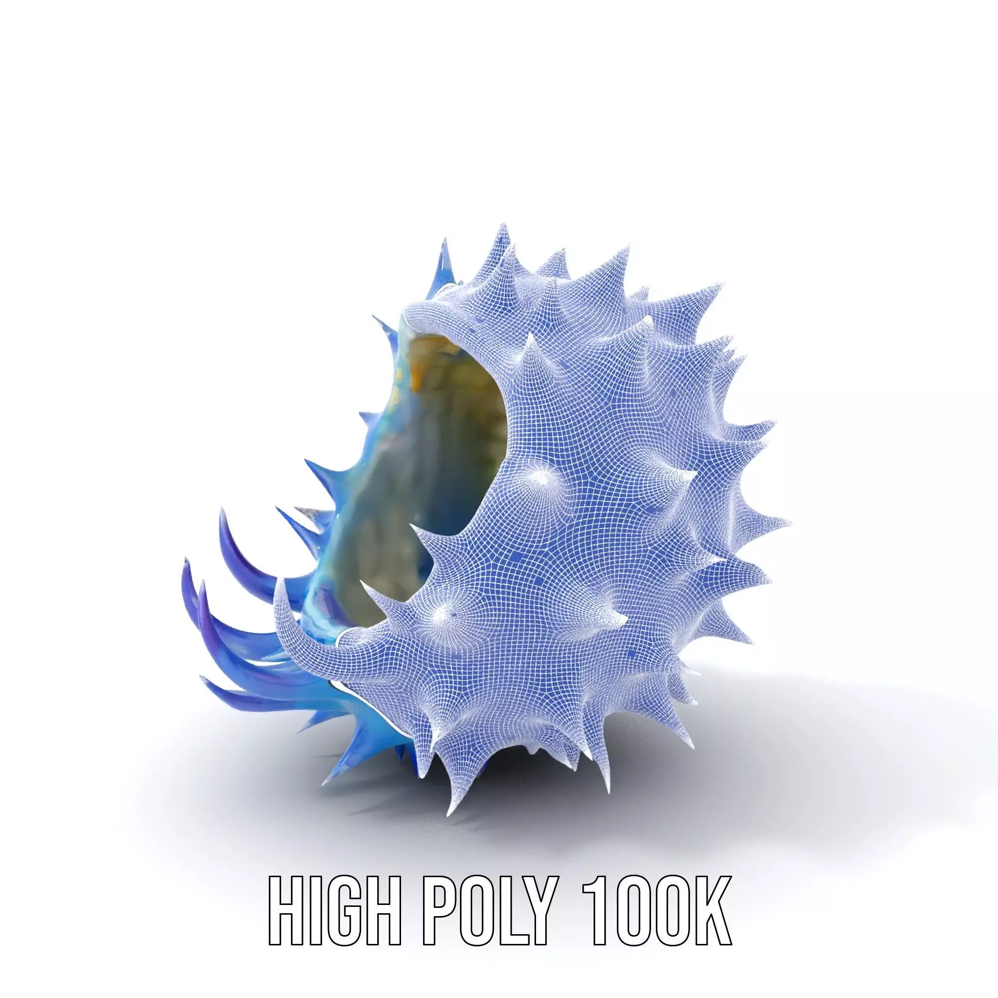 Spiked Blue Shell model pack Low-poly 3D model_5