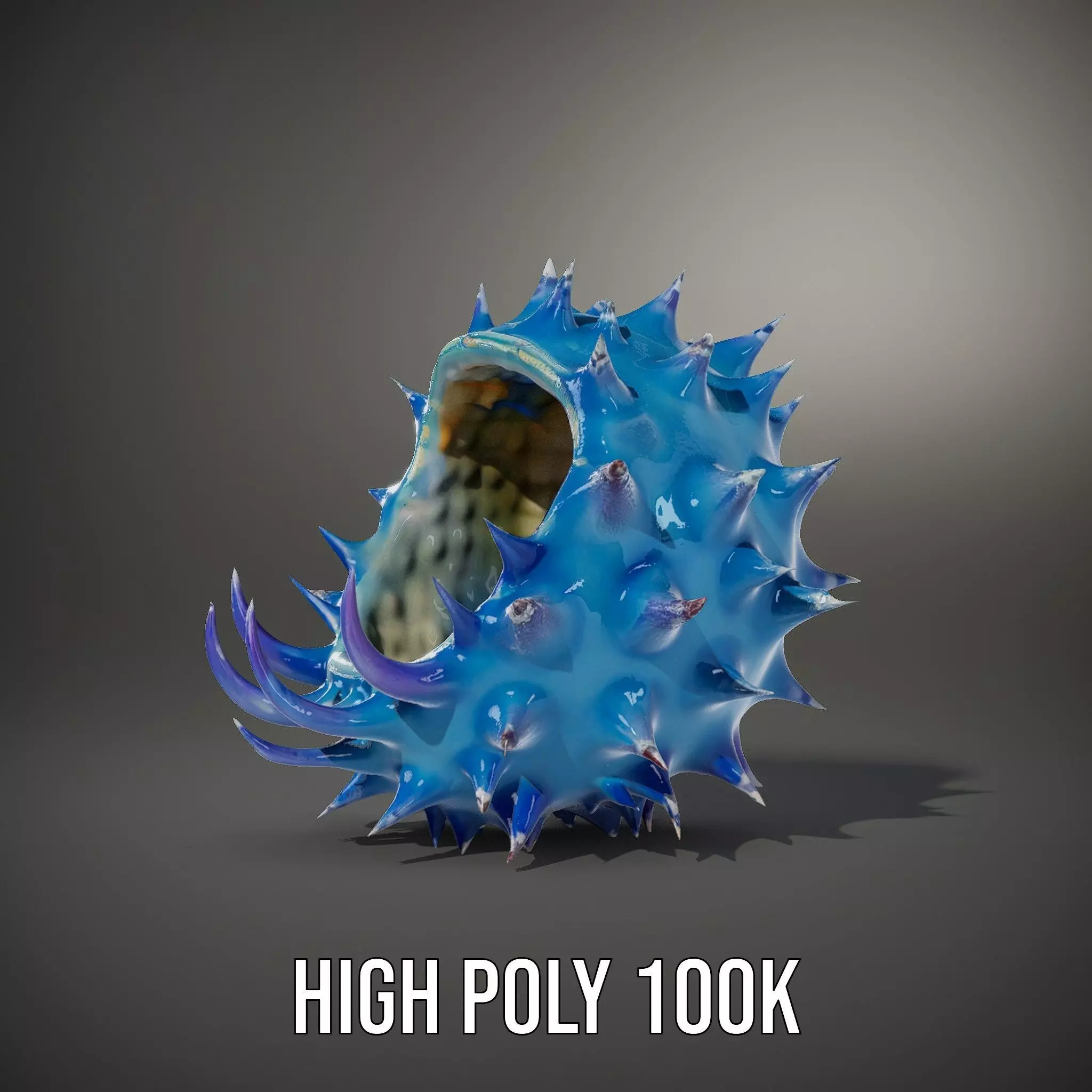 Spiked Blue Shell model pack Low-poly 3D model_11