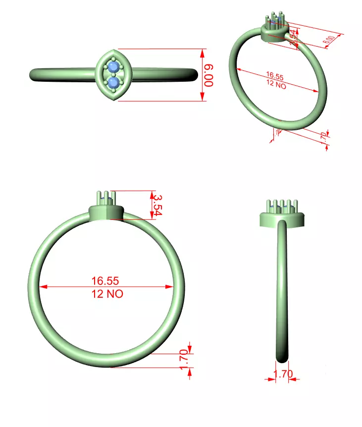 Ultra light wt minimalist Ring 3dm stl renders animation videos 3D print model_1