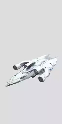 futuristic white spaceship