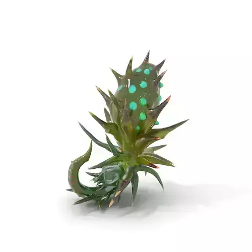 Spiky Alien Plant model pack