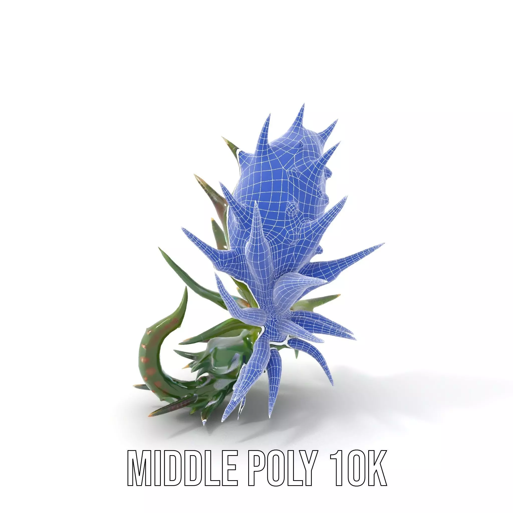 Spiky Alien Plant model pack Low-poly 3D model_25