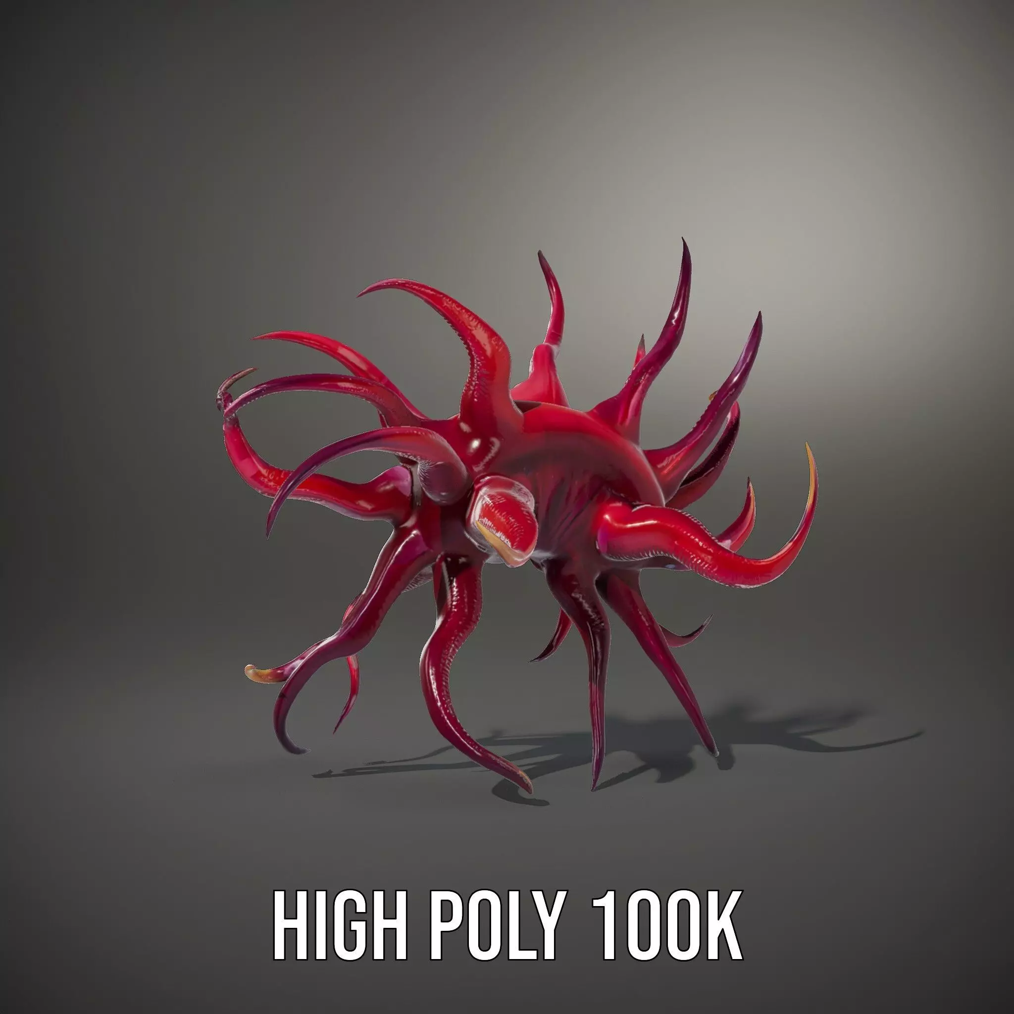 Vivid Alien Plant model pack Low-poly 3D model_11