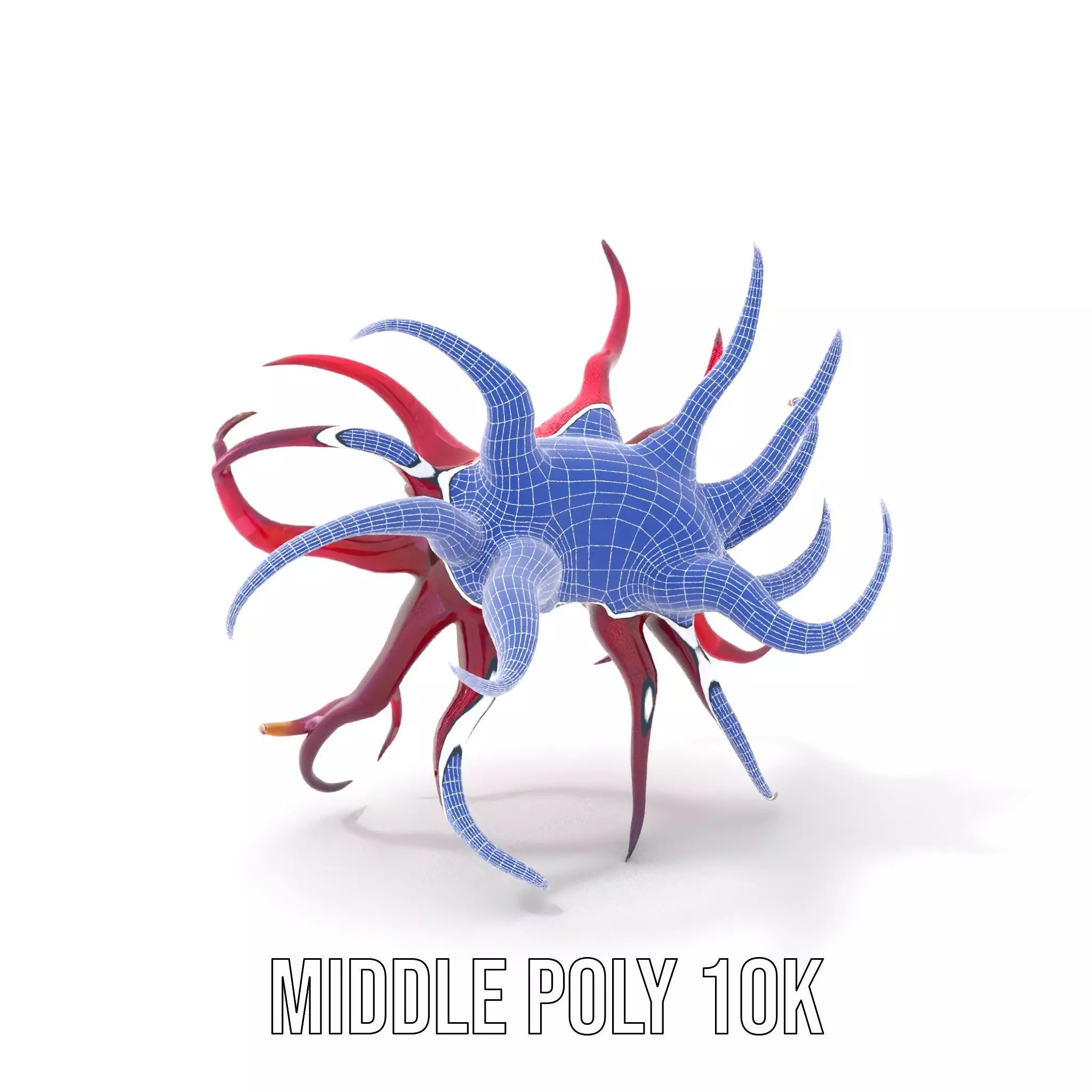 Vivid Alien Plant model pack Low-poly 3D model_28