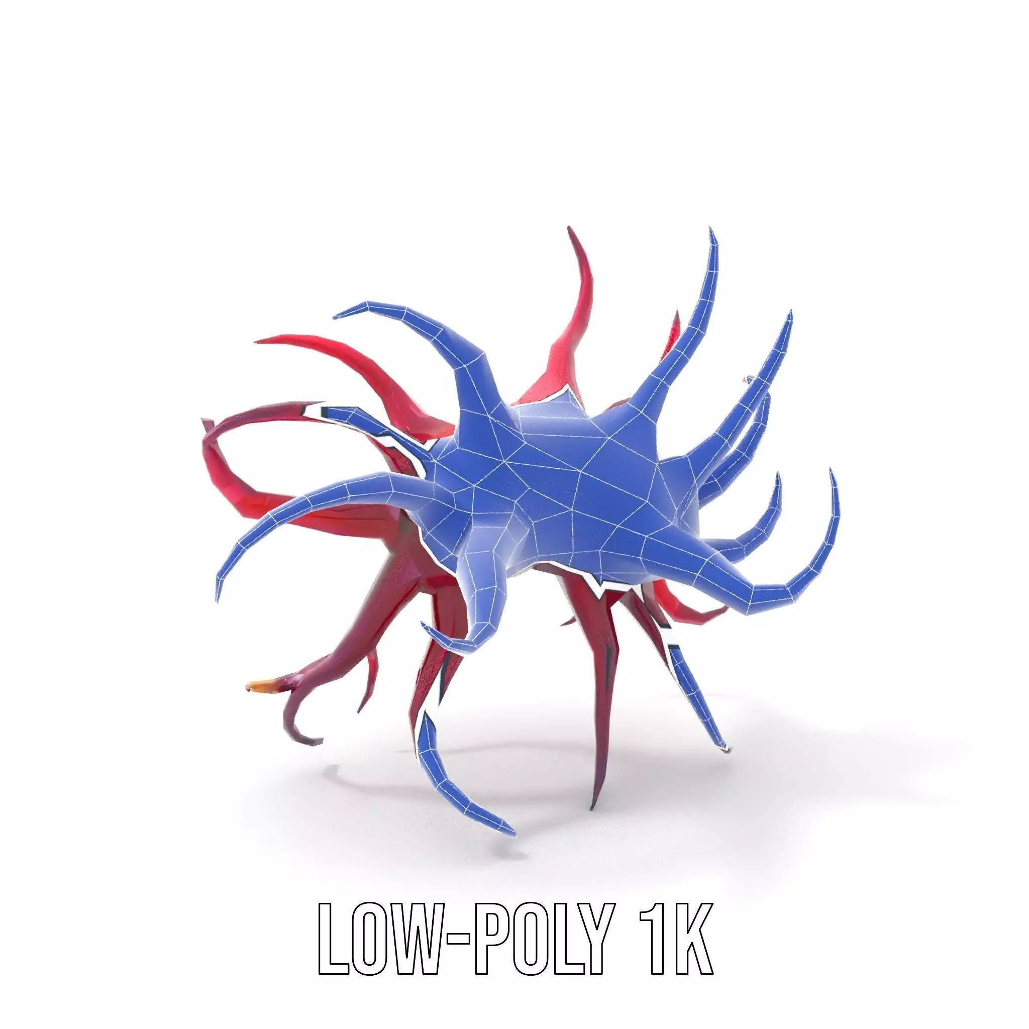 Vivid Alien Plant model pack Low-poly 3D model_32