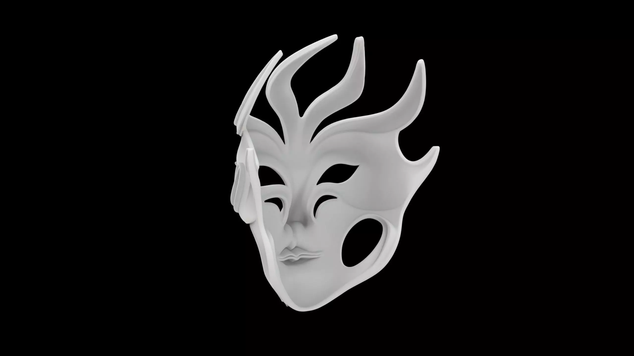 Spirit Mask 3D print model 3D print model_3