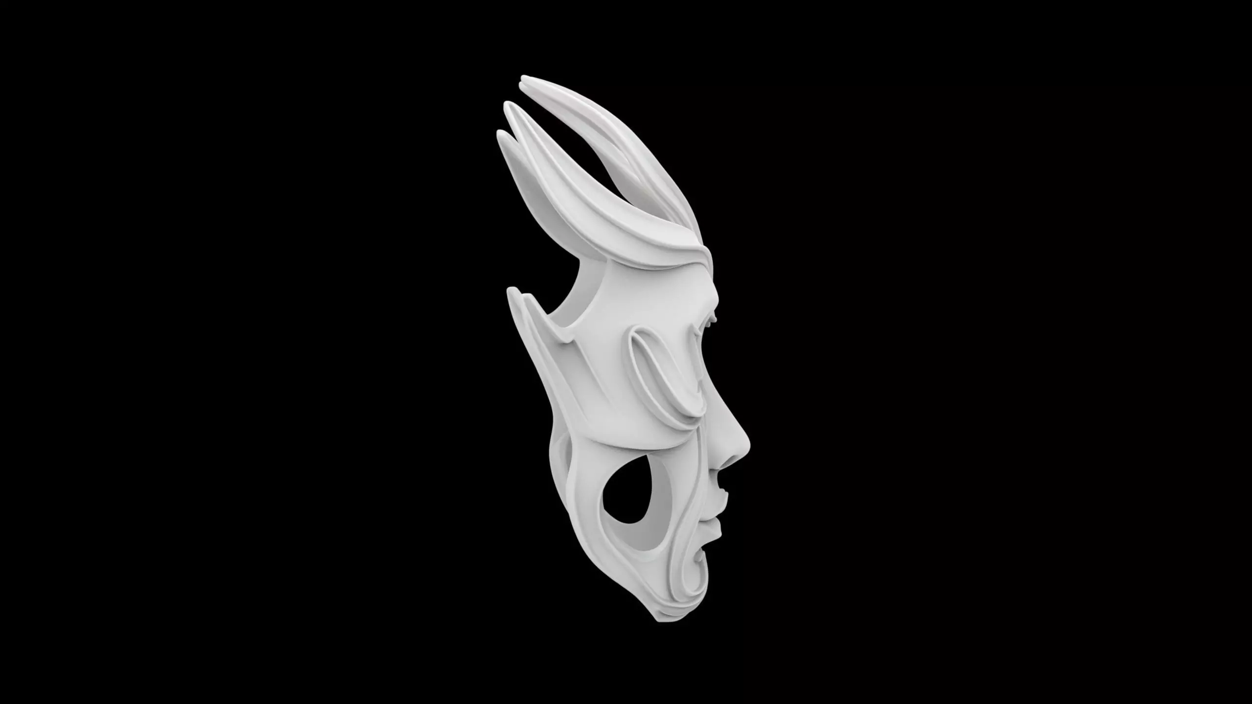 Spirit Mask 3D print model 3D print model_5