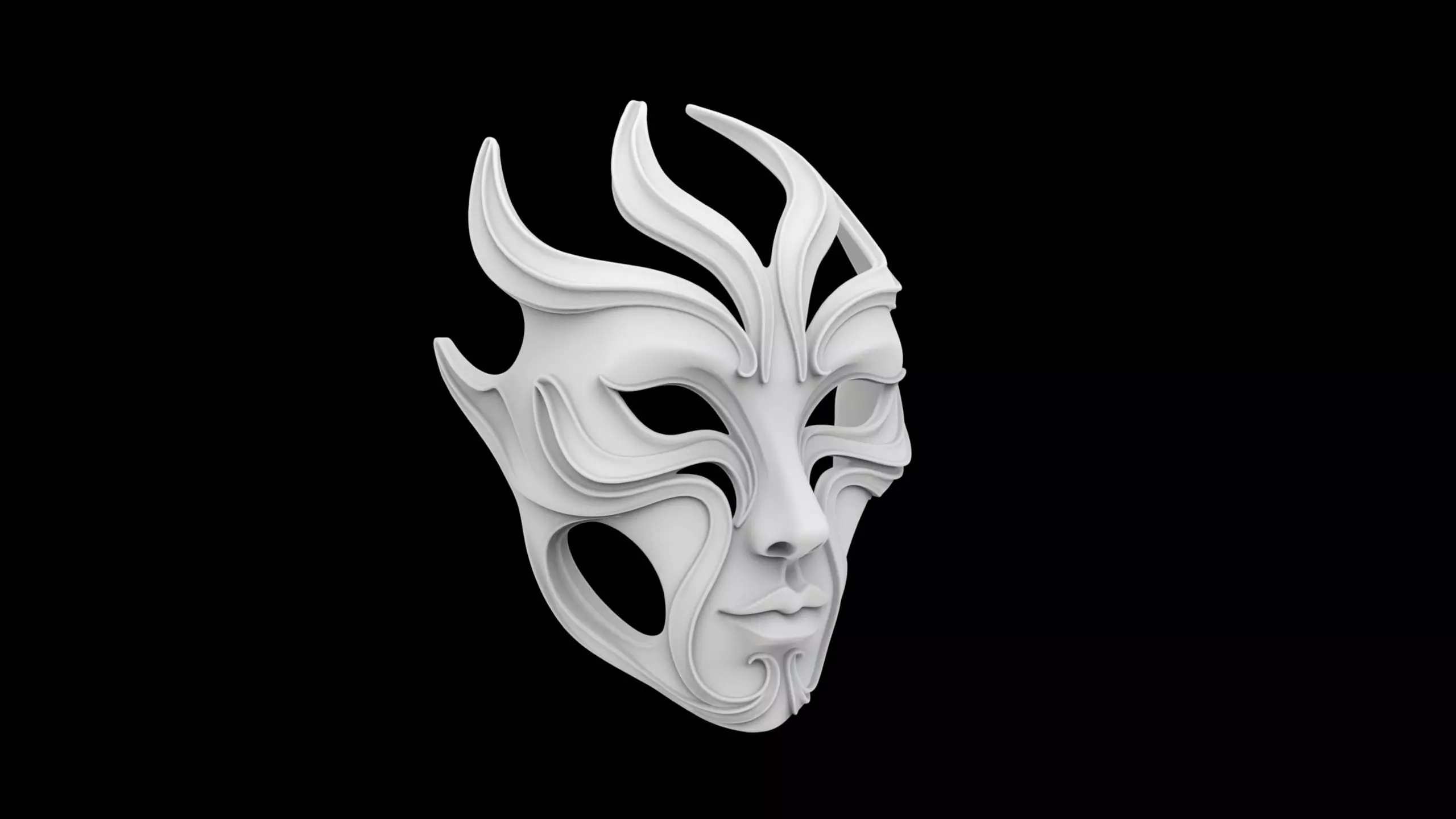Spirit Mask 3D print model 3D print model_0