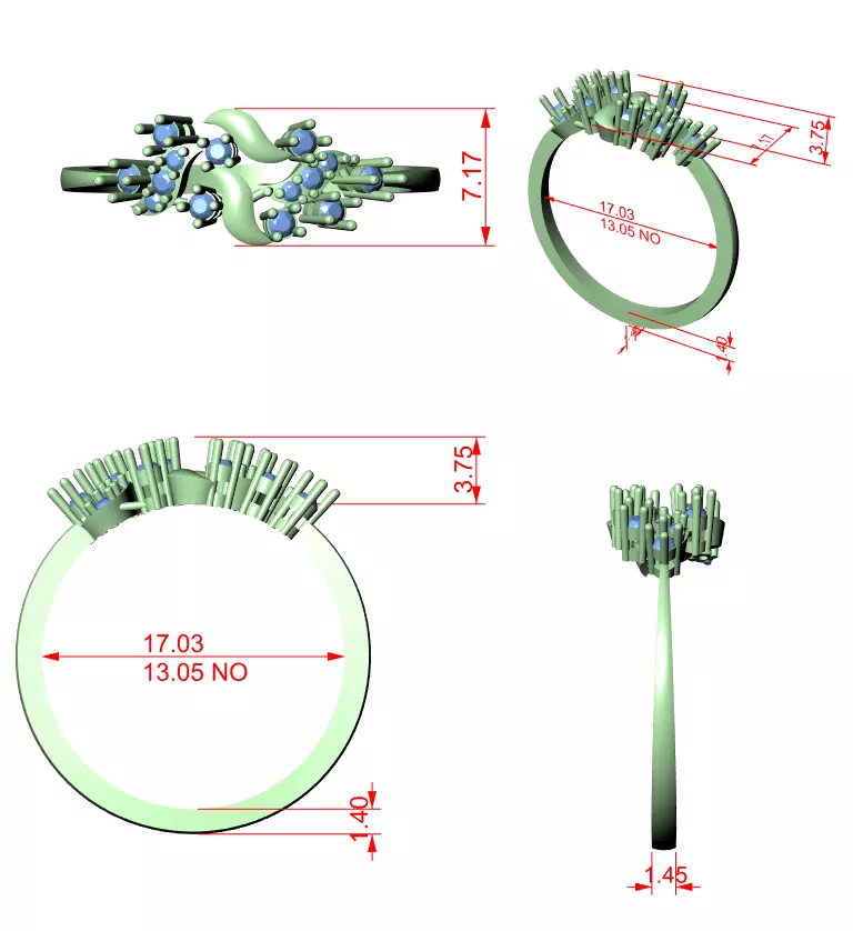 Ultra light wt minimalist Ring 3dm stl renders animation videos 3D print model_1