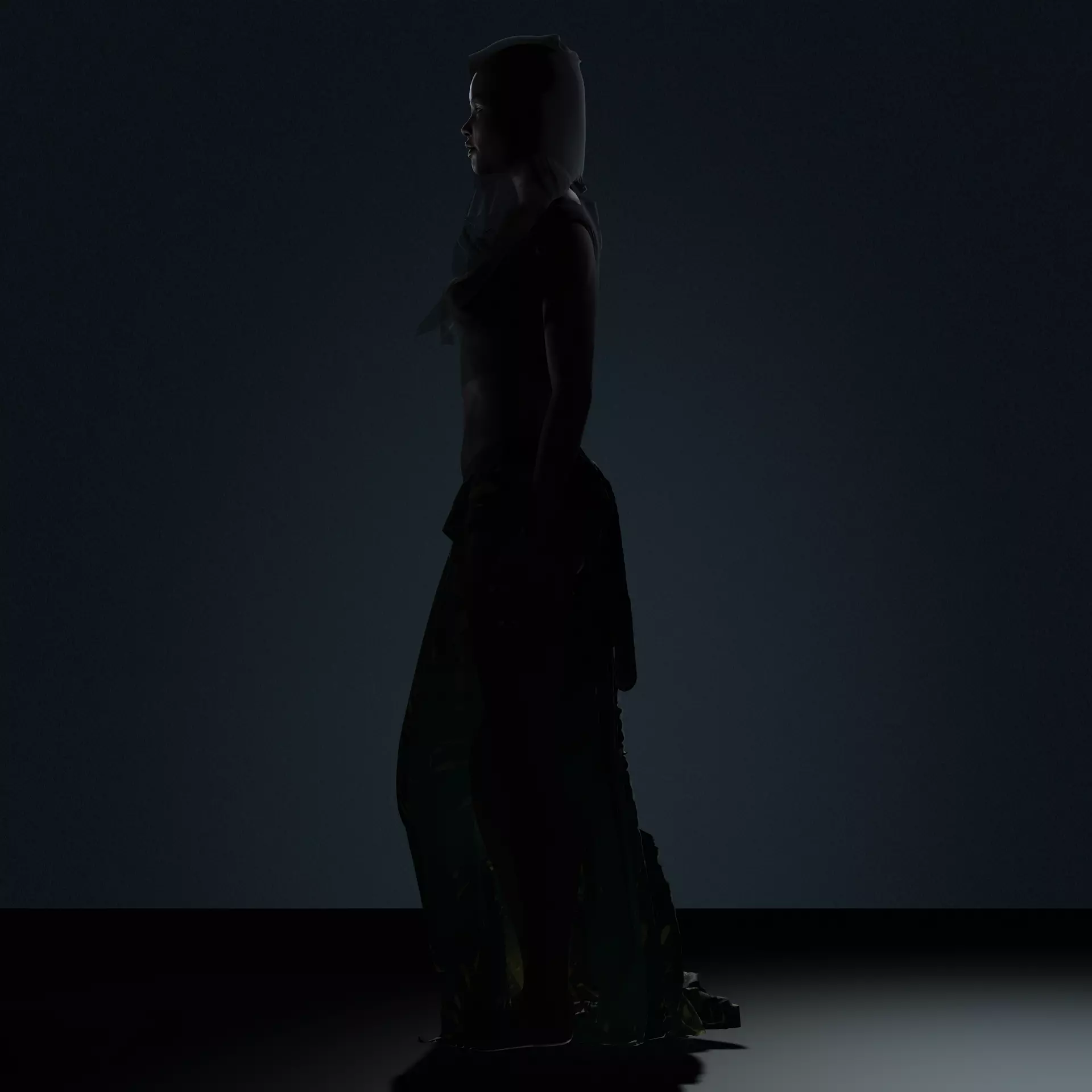 Dark Enchantress   Realistic 3D Female Character Low-poly 3D model_5