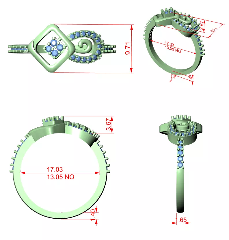 Ultra light wt minimalist Ring 3dm stl renders animation videos  3D print model_1