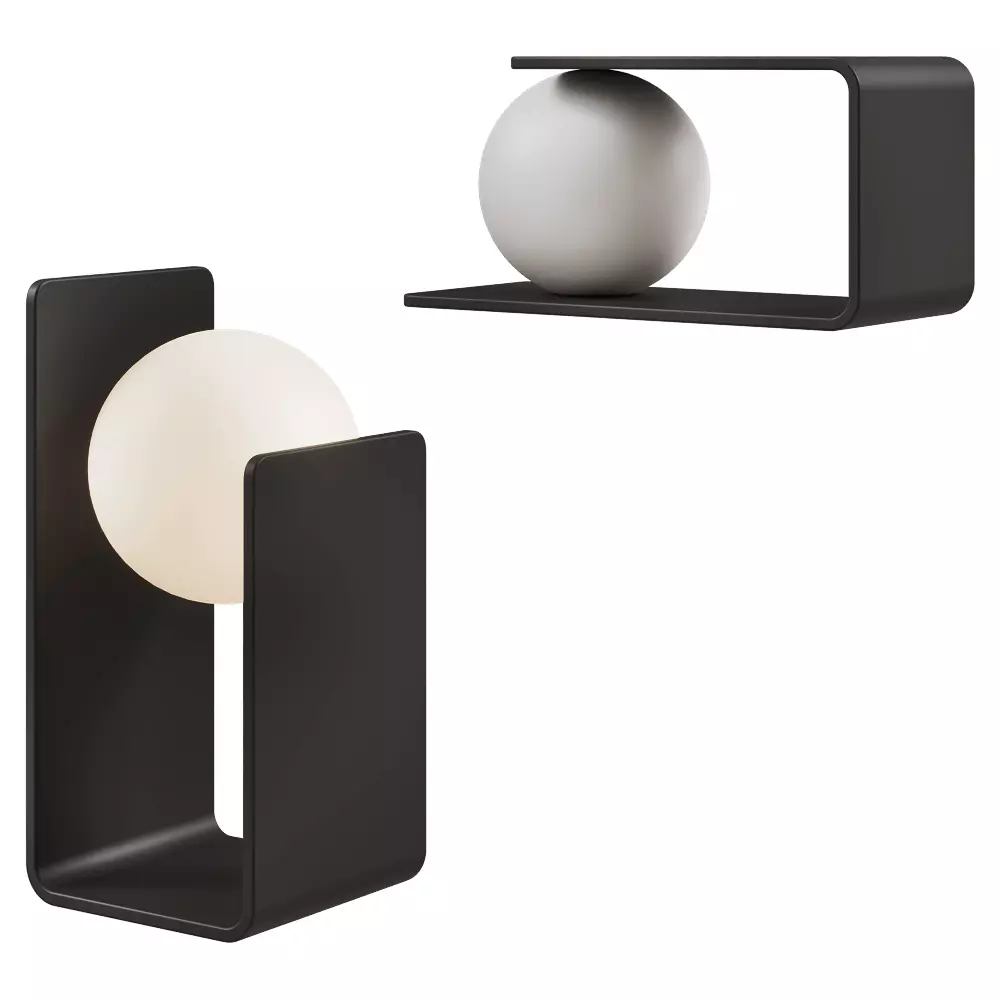 Geometric Modern Table Lamp 3D Model Low-poly 3D model