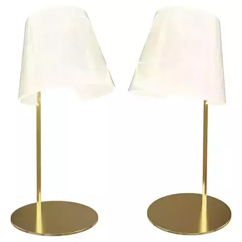 Sculptural Gold Table Lamp 3D Model