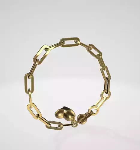 Puffy Heart Bracelet