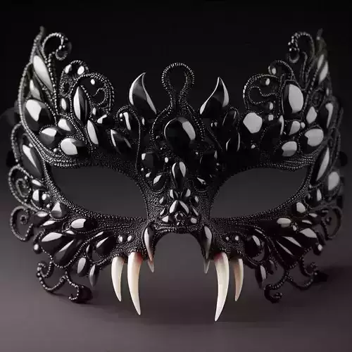 Obsidian Masquerade Mask Vampire Edition