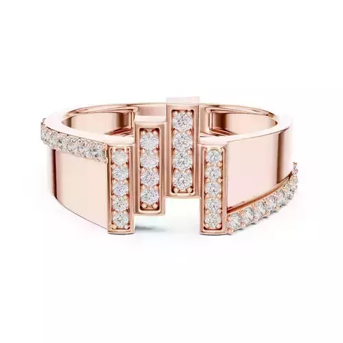Diamond Band Ring 3dm stl renders animation videos details  3D print model