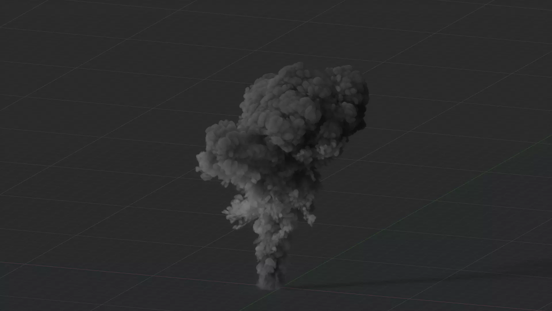 Smoke Explosion Animation 3D model_25