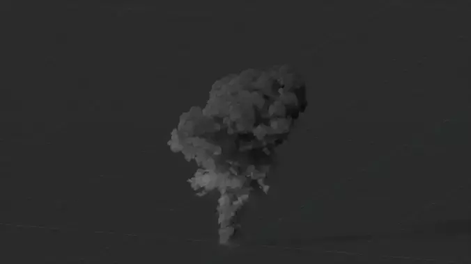 Smoke Explosion Animation 3D model