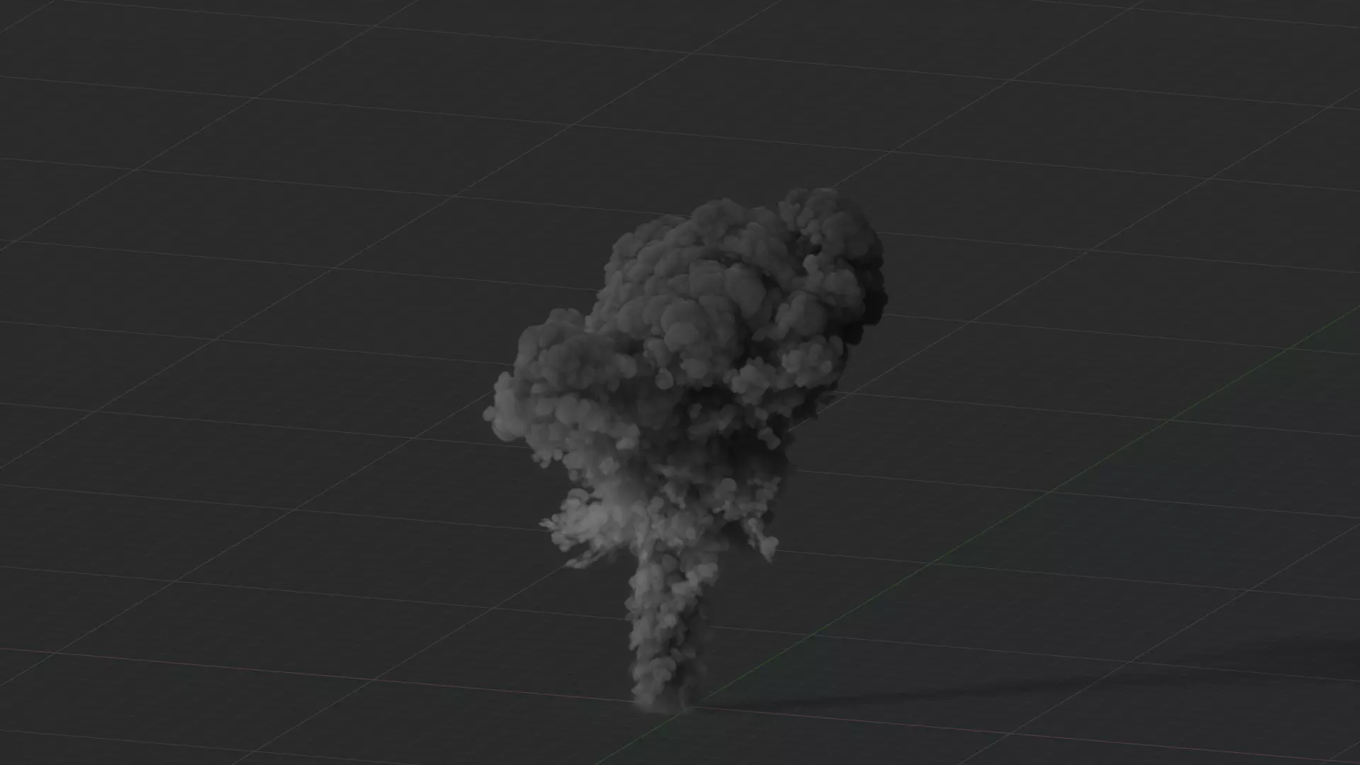 Smoke Explosion Animation 3D model_0