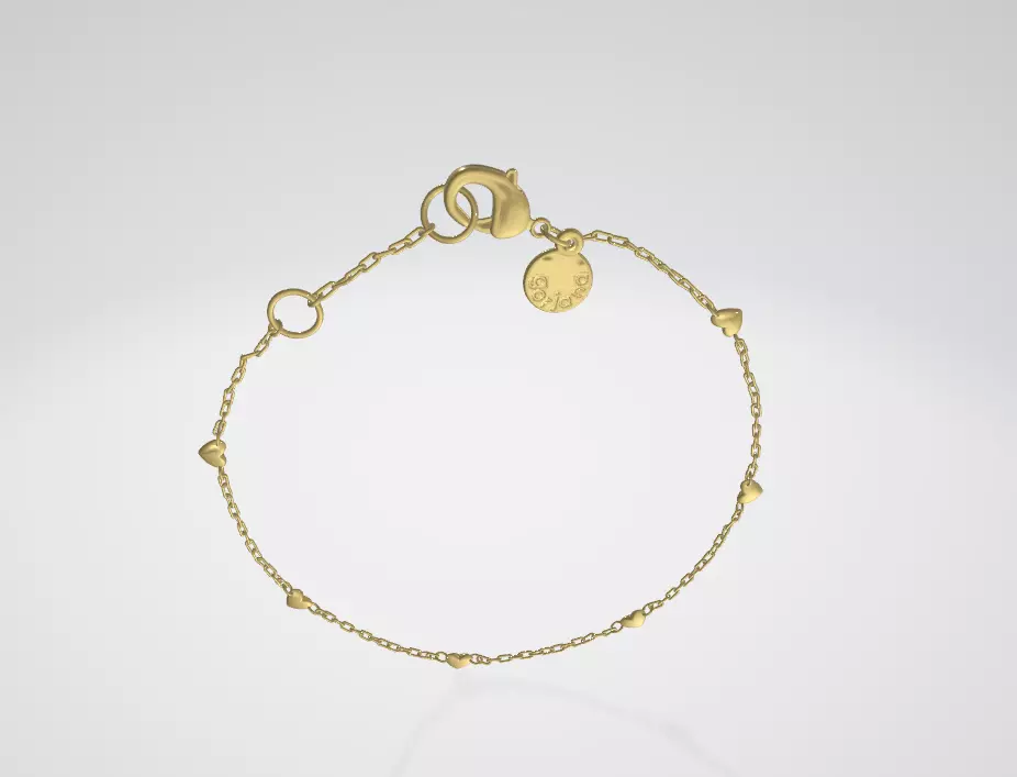 KILOS OF LOVE Bracelet Low-poly 3D model_0