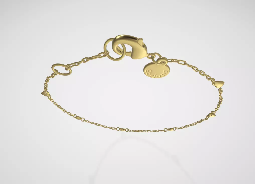 KILOS OF LOVE Bracelet Low-poly 3D model_8
