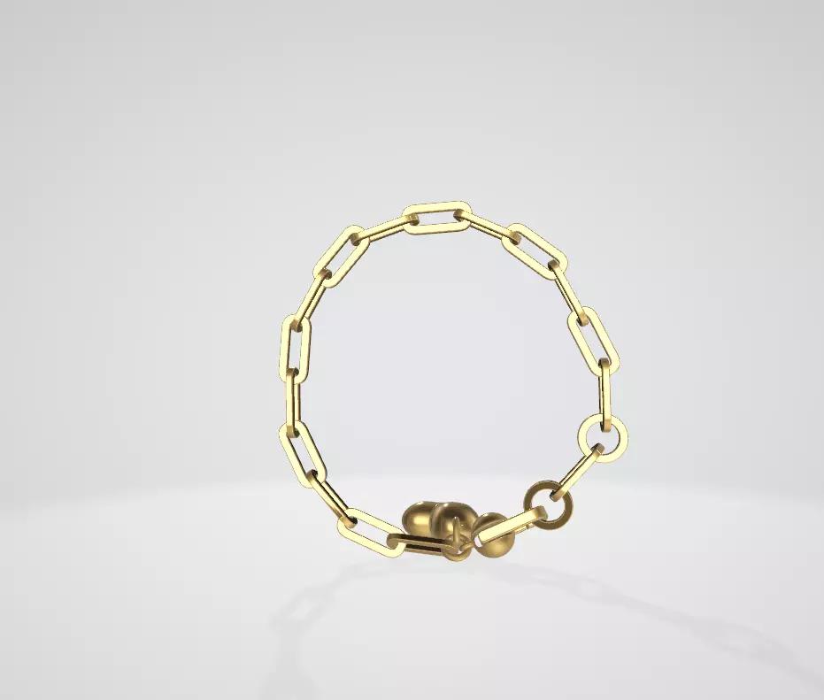 KILOS OF LOVE Bracelet Low-poly 3D model_10