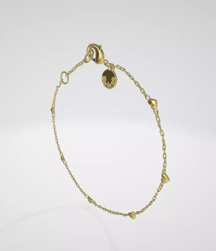 KILOS OF LOVE Bracelet Low-poly 3D model_3