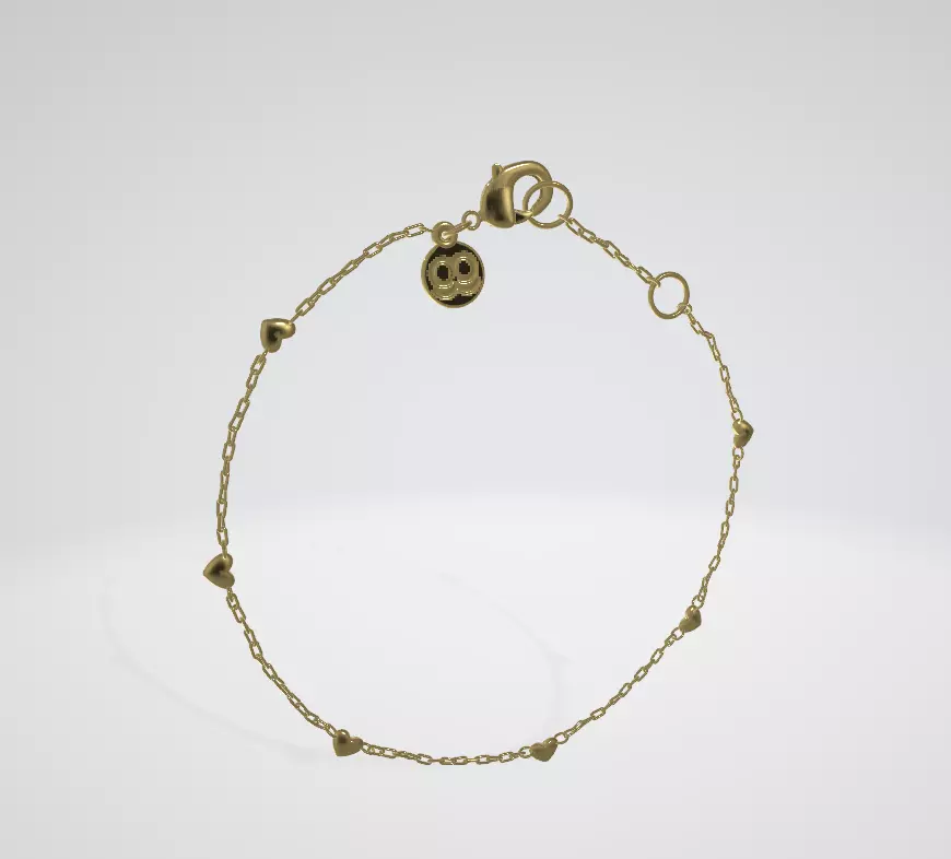 KILOS OF LOVE Bracelet Low-poly 3D model_4