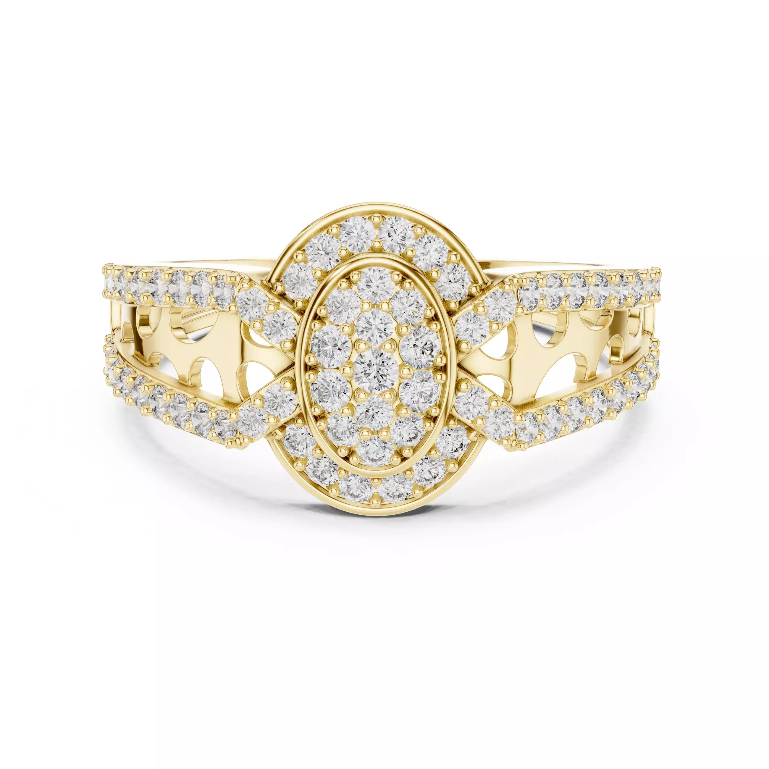 Diamond Band Ring 3dm stl renders animation videos details  3D print model_13