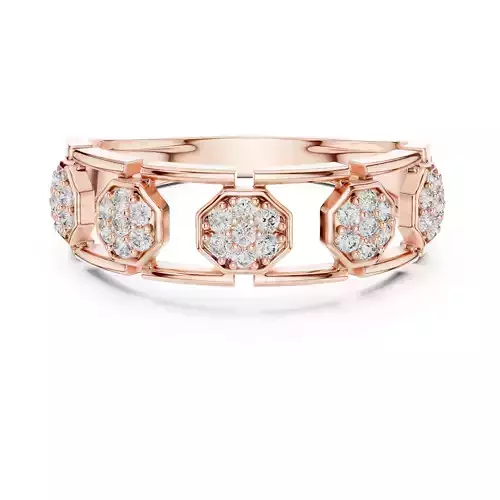 Diamond Band Ring 3dm stl renders animation videos details  3D print model