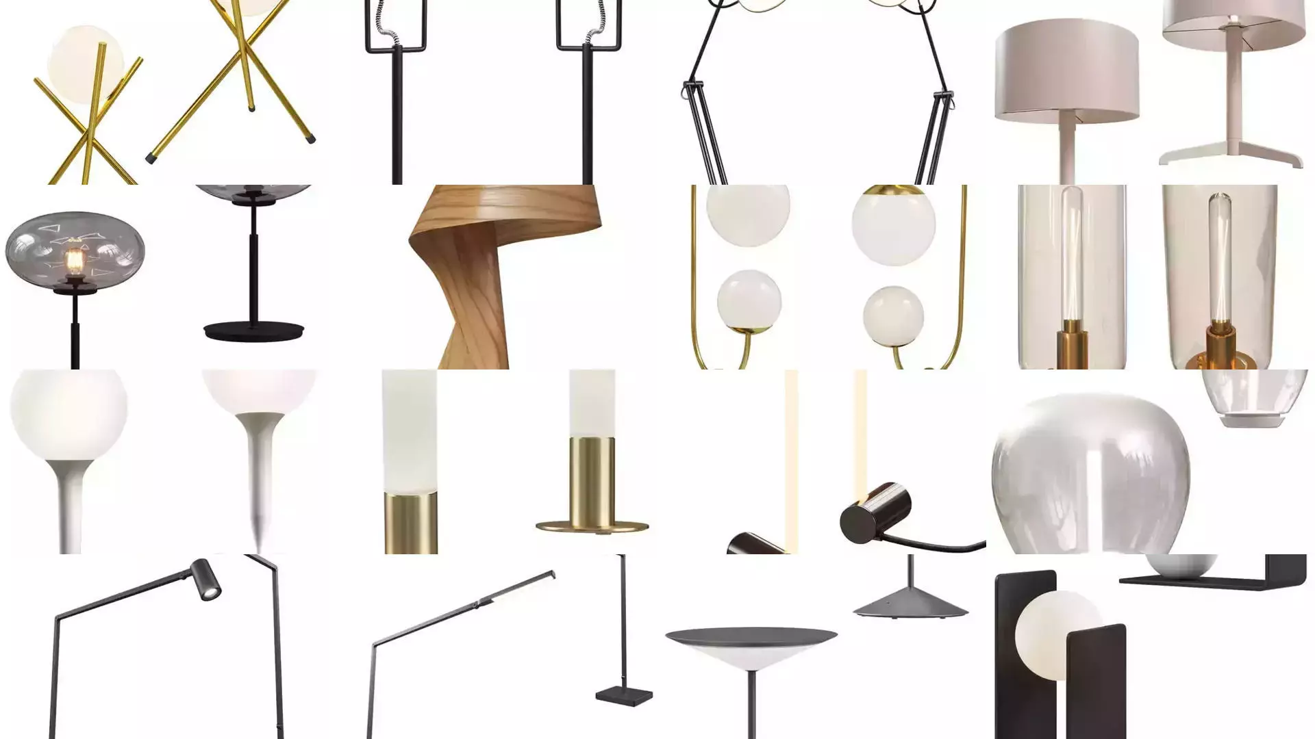 100 Table Lamp combo 3D Model 3D Model Collection_13