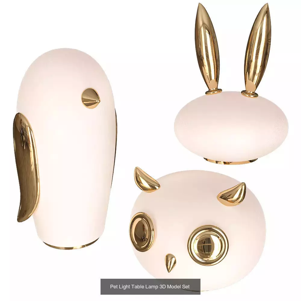 100 Table Lamp combo 3D Model 3D Model Collection_26