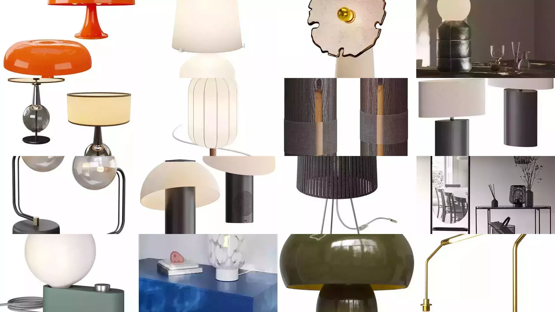 100 Table Lamp combo 3D Model 3D Model Collection_7