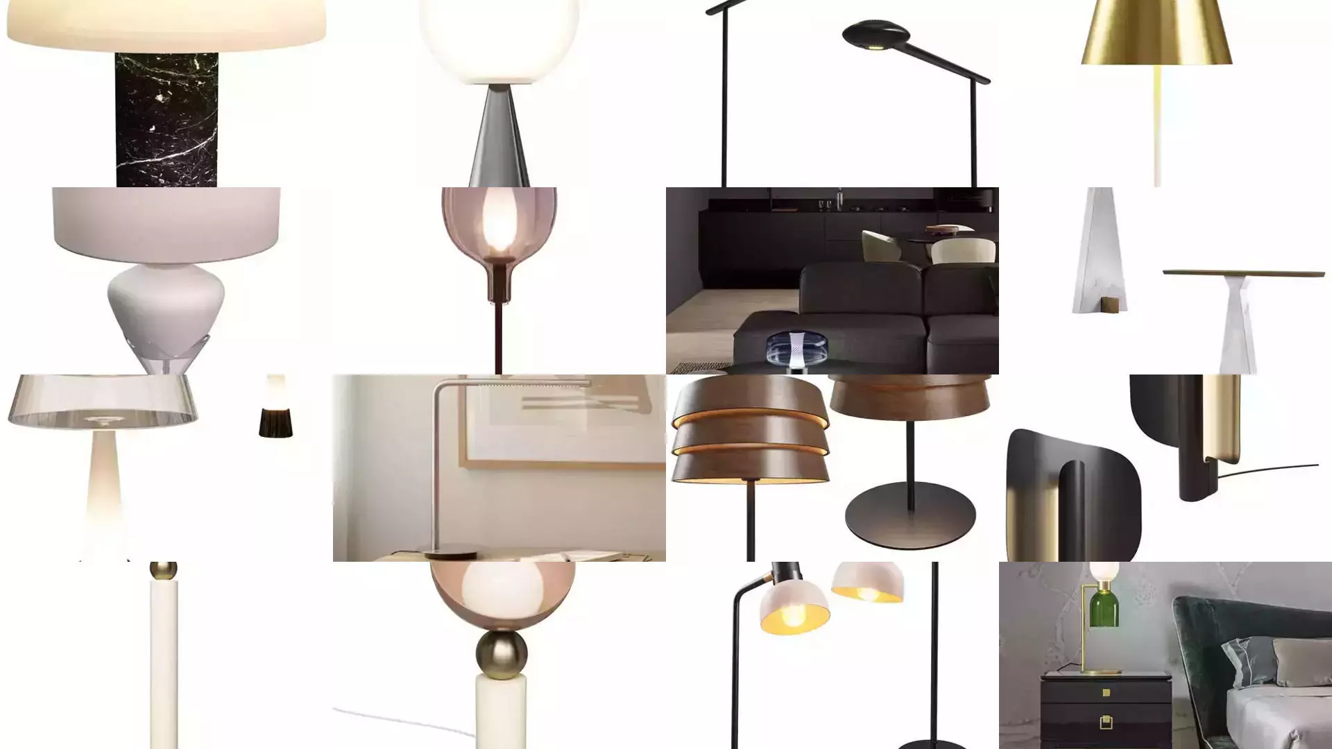 100 Table Lamp combo 3D Model 3D Model Collection_10