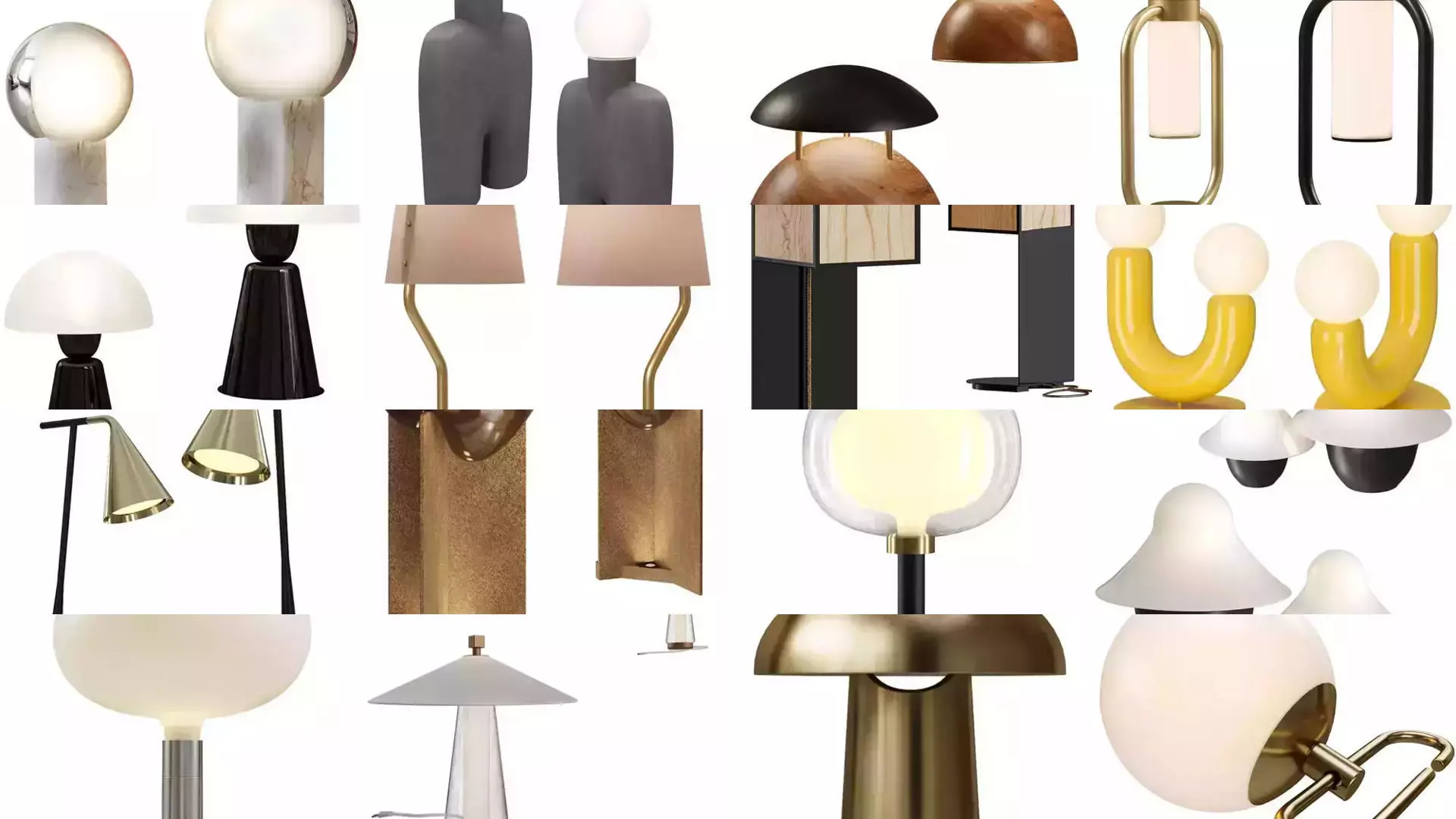 100 Table Lamp combo 3D Model 3D Model Collection_4