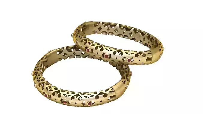 3D GOLD BRACLET PENDANT 