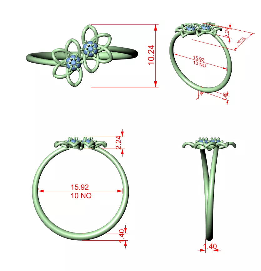 Ultra light wt minimalist Ring 3dm stl renders animation videos 3D print model_1