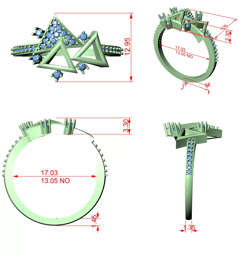 Ultra light wt minimalist Ring 3dm stl renders animation videos 3D print model_1