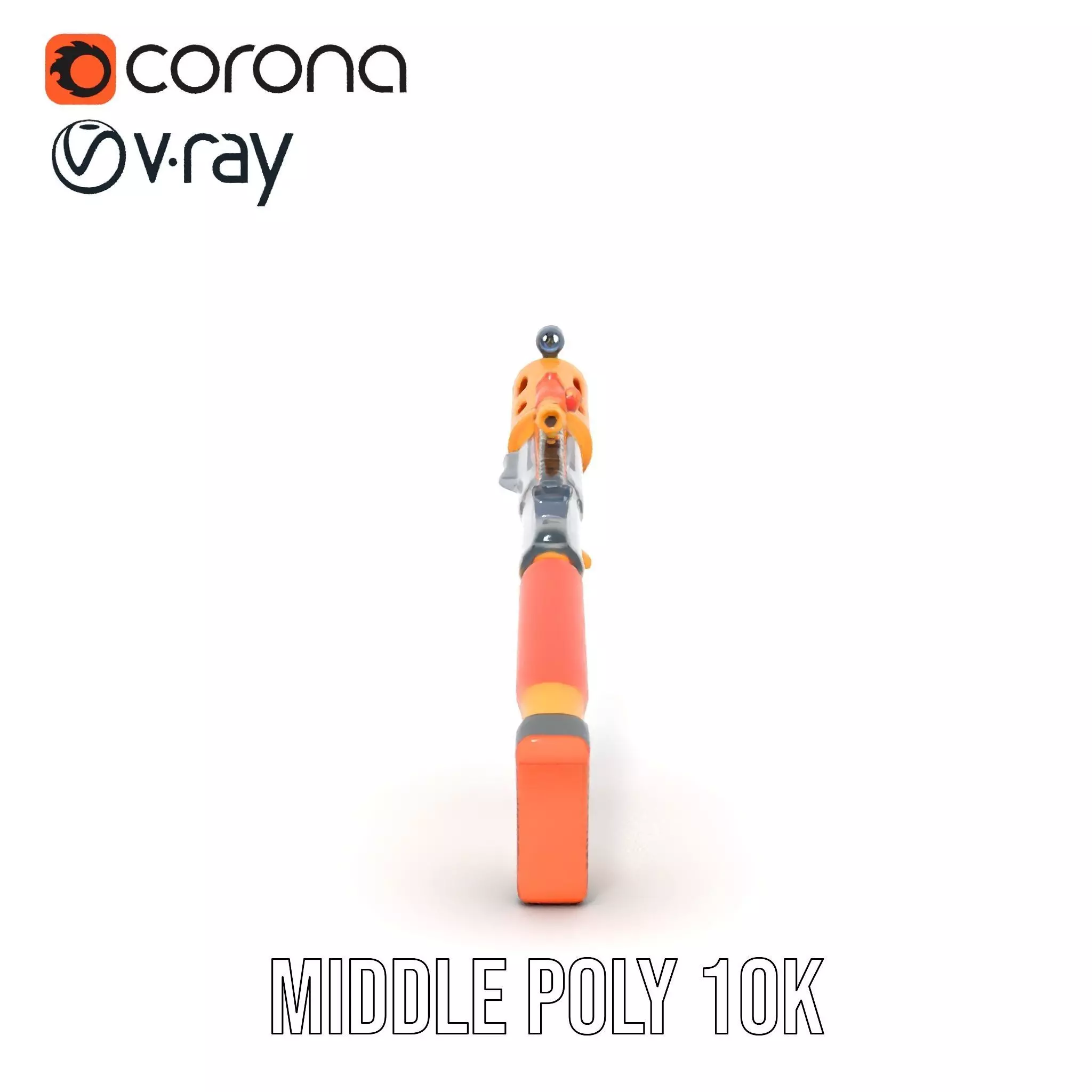 Vibrant Assault Rifle model pack Low-poly 3D model_30