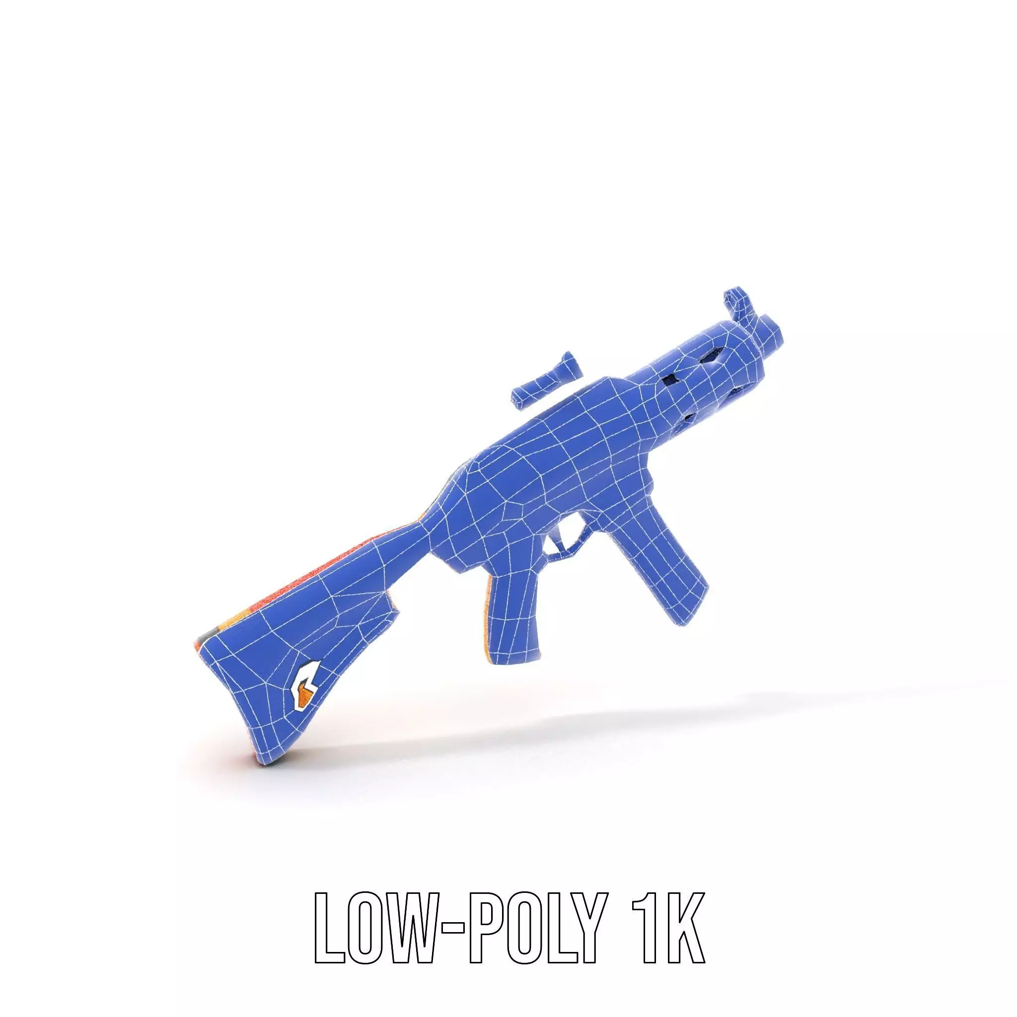 Vibrant Assault Rifle model pack Low-poly 3D model_24