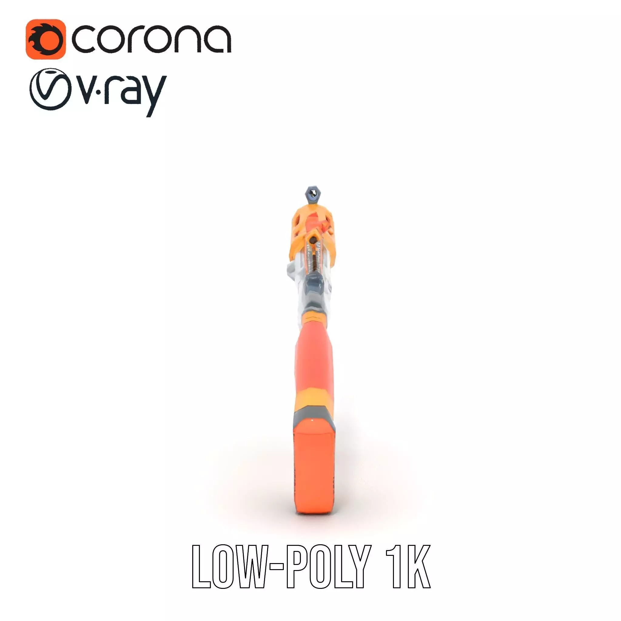 Vibrant Assault Rifle model pack Low-poly 3D model_15