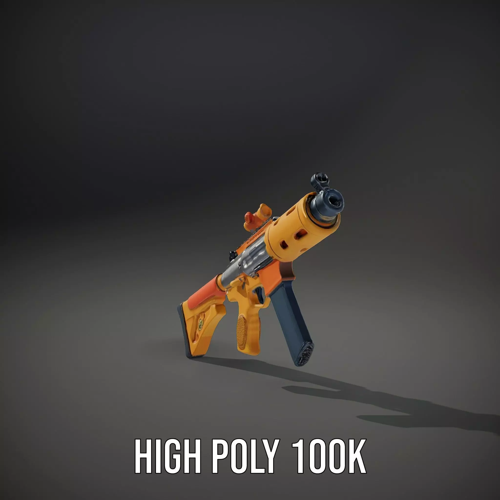 Vibrant Assault Rifle model pack Low-poly 3D model_29