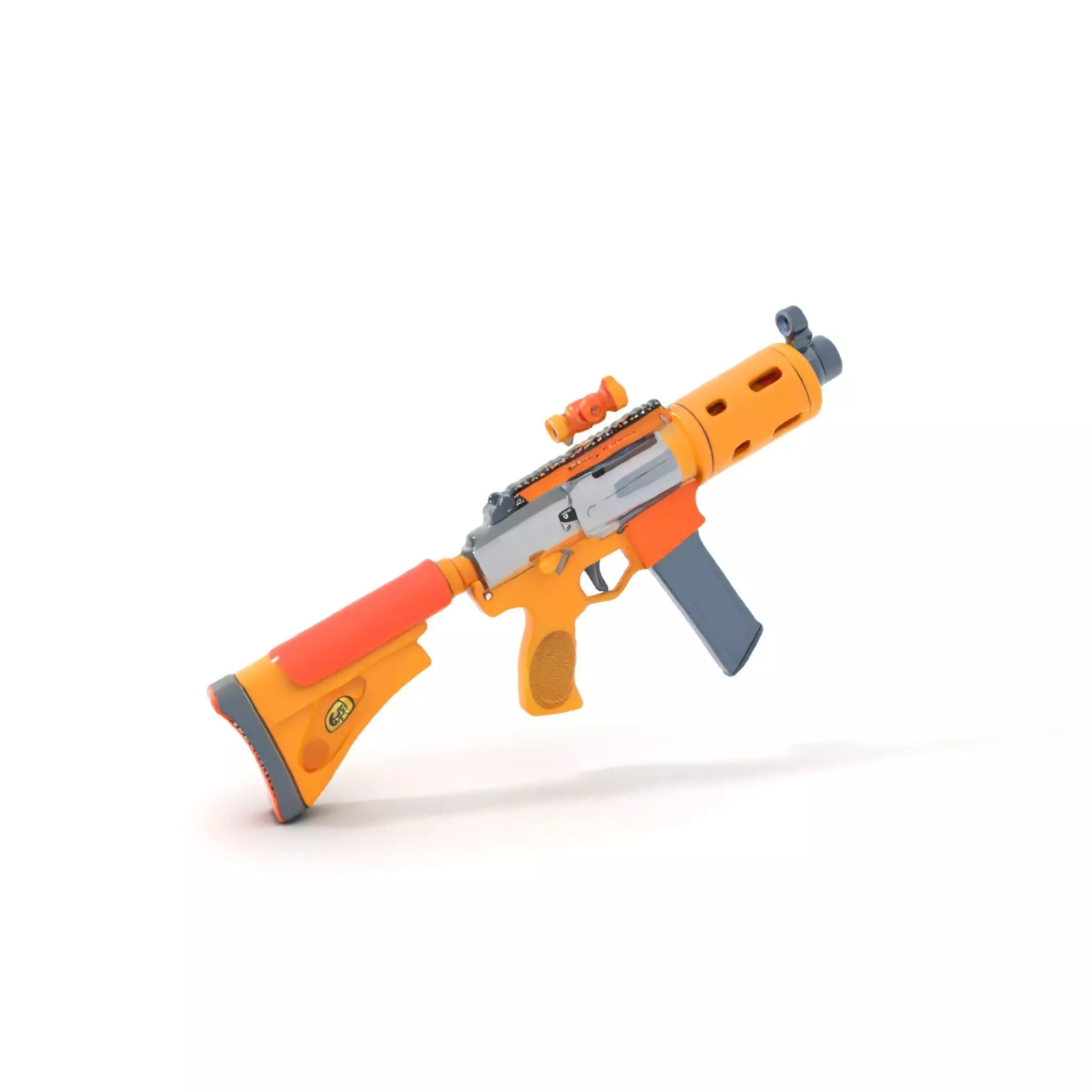 Vibrant Assault Rifle model pack Low-poly 3D model_0