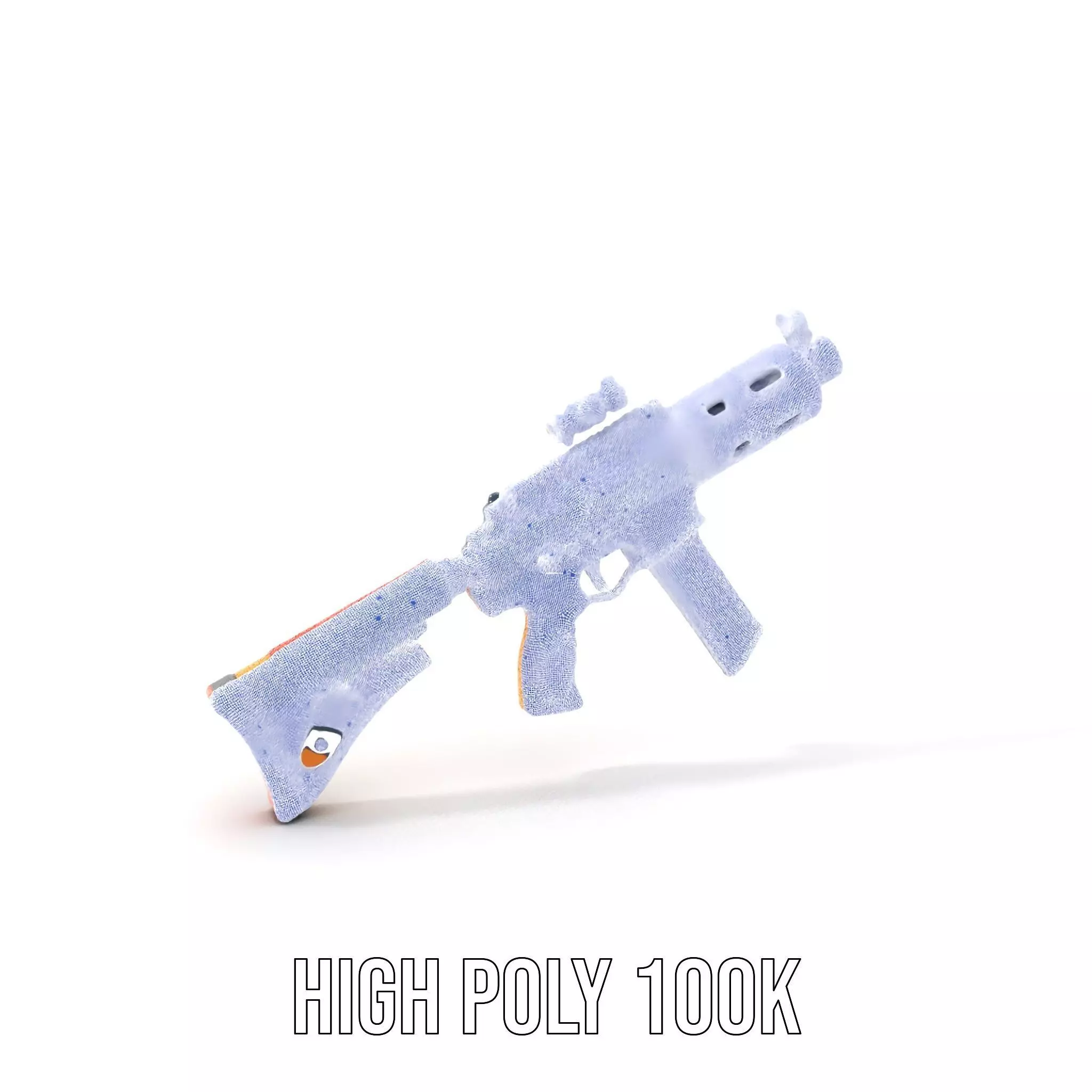 Vibrant Assault Rifle model pack Low-poly 3D model_5