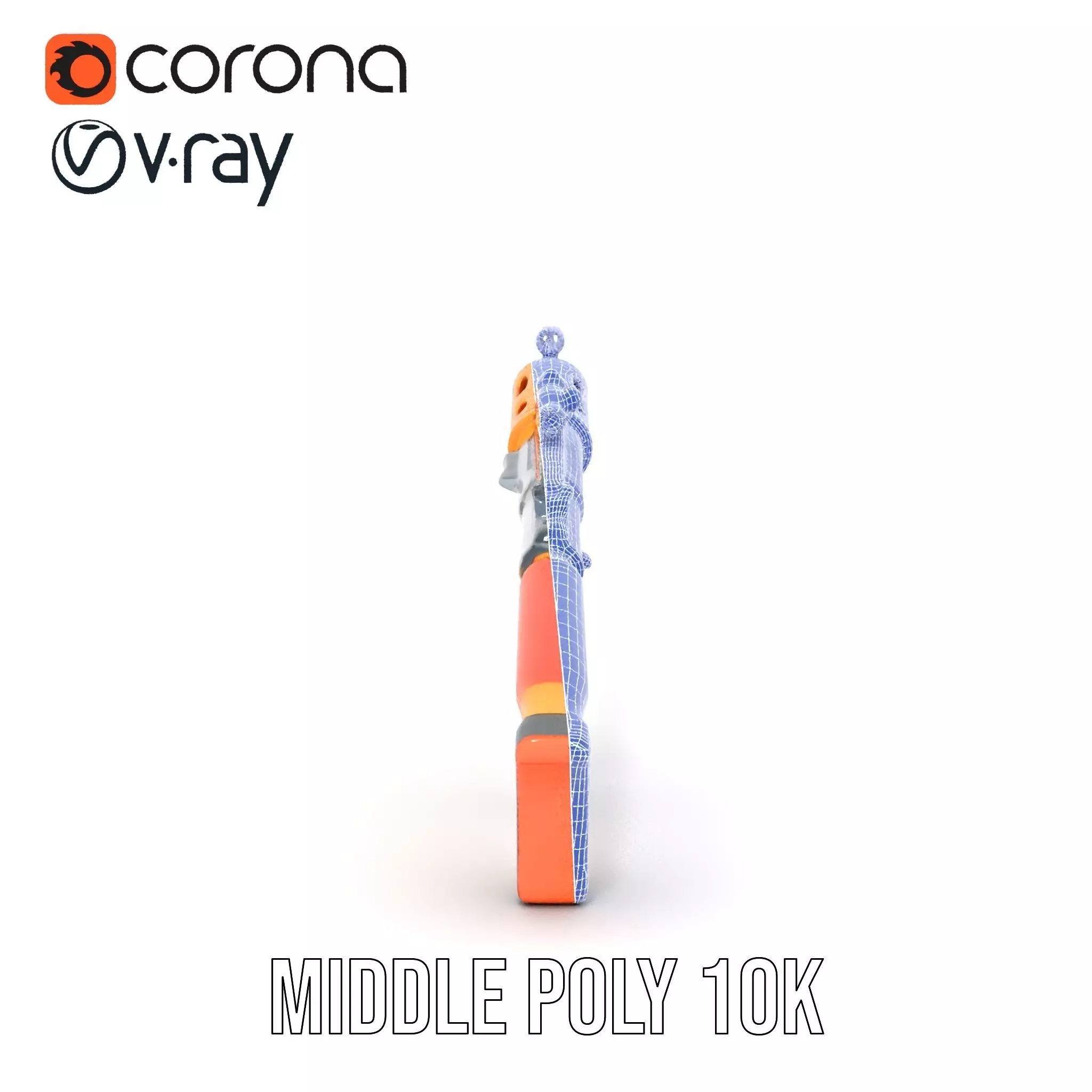 Vibrant Assault Rifle model pack Low-poly 3D model_27